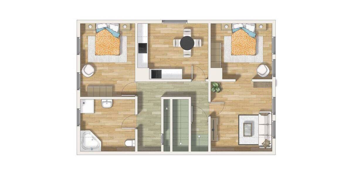 Etagenwohnung Bad Laasphe - 3 Zimmer, 73 m&sup2;, 686&euro; | Angebot:26154542