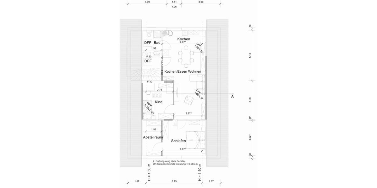 Dachgeschoßwohnung Mücke - 3.5 Zimmer, 67 m&sup2;, 600&euro; | Angebot:25174860