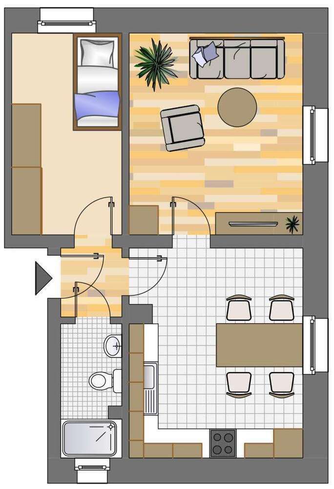 Wohnung zum Mieten in Dortmund 406 € 43.34 m²