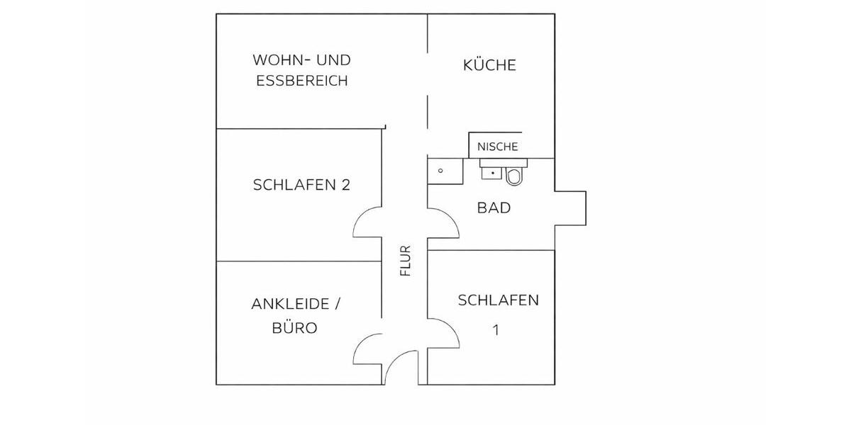 Erdgeschoßwohnung Neunkirchen Heinitz - 3 Zimmer, 102 m&sup2;, 950&euro; | Angebot:24385414