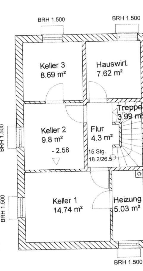 Büroflächen im Keller zu vermieten