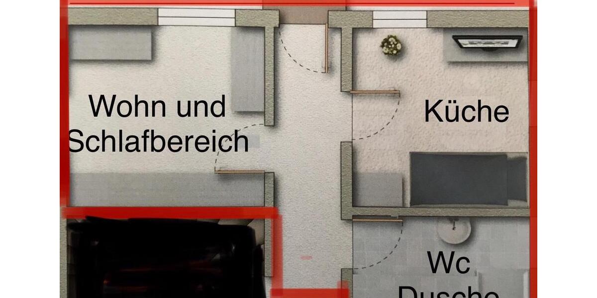 Etagenwohnung Blaustein - 1 Zimmer, 40 m&sup2;, 750&euro; | Angebot:26035392