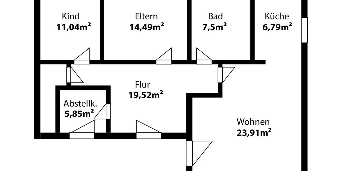 3-Zimmer Wohnung mit Balkon in ruhiger Lager 3 zimmer