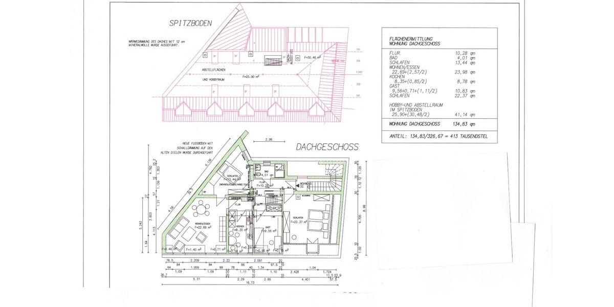 Dachgeschoßwohnung Bayreuth City - 5 Zimmer, 135 m&sup2;, 1.390&euro; | Angebot:24998496