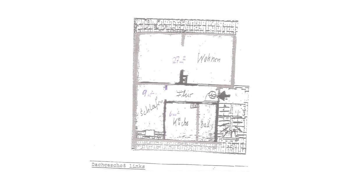 Dachgeschoßwohnung Garbsen Ortschaft Horst - 2 Zimmer, 48 m&sup2;, 440&euro; | Angebot:24753067