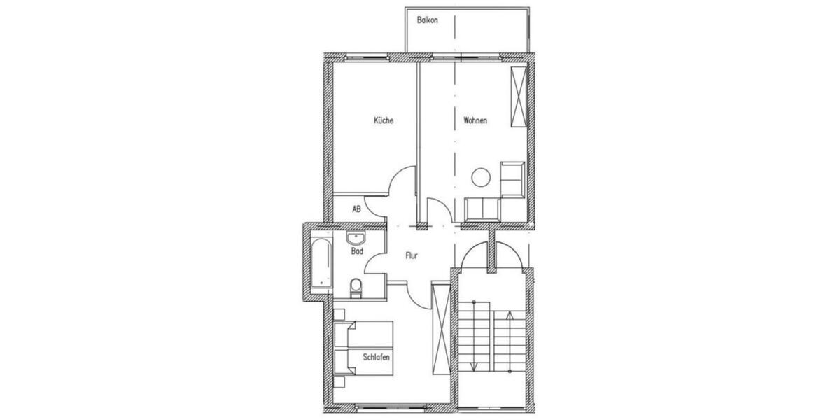 Etagenwohnung Dreieich - 2 Zimmer, 61 m&sup2;, 930&euro; | Angebot:26547129