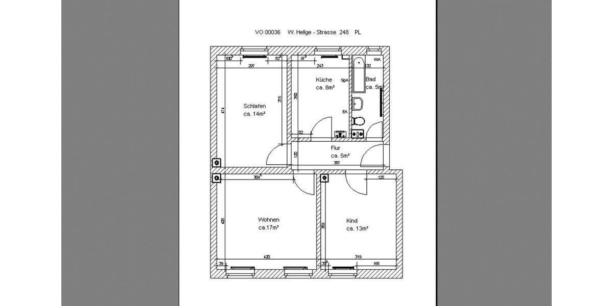Erdgeschoßwohnung Schönebeck (Elbe) - 3 Zimmer, 62 m&sup2;, 375&euro; | Angebot:24749372