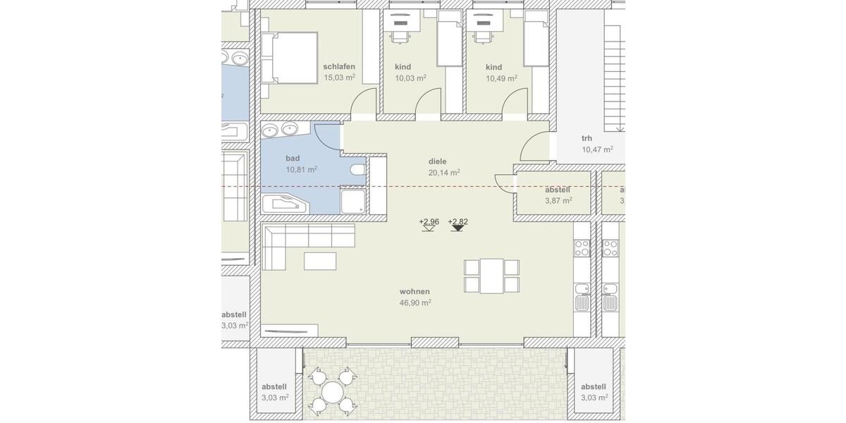 Moderne Neubau 4-Zimmer Wohnung bei Neuburg a.d. Donau 4 zimmer