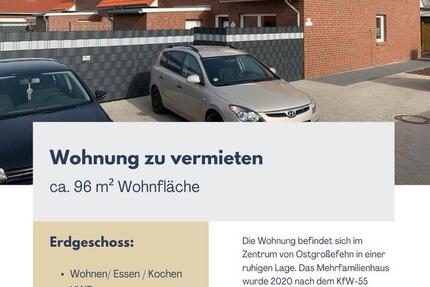 Wohnung Großefehn - 3 Zimmer, 96 m&sup2;, 780&euro; | Angebot:24976864