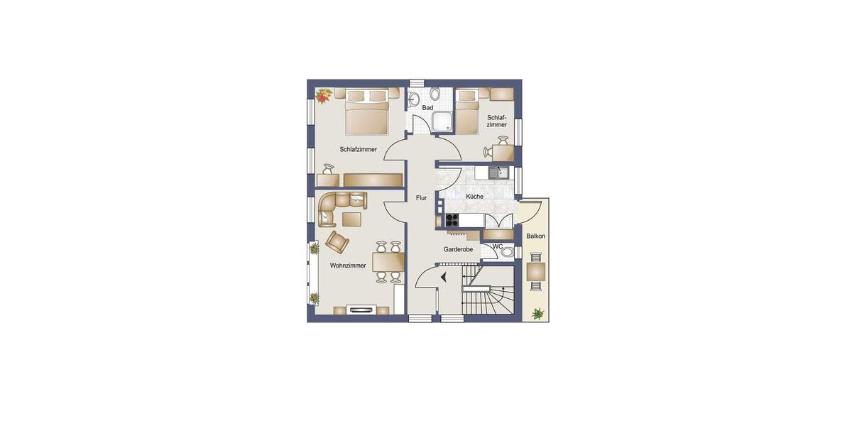 Etagenwohnung Rheine Dorenkamp - 3 Zimmer, 83 m&sup2;, 650&euro; | Angebot:25698311