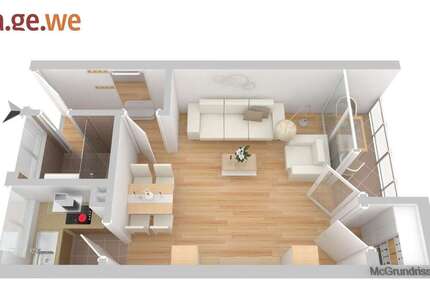 Wohnung zum Mieten in Hagen 244 € 40 m² 1 zimmer