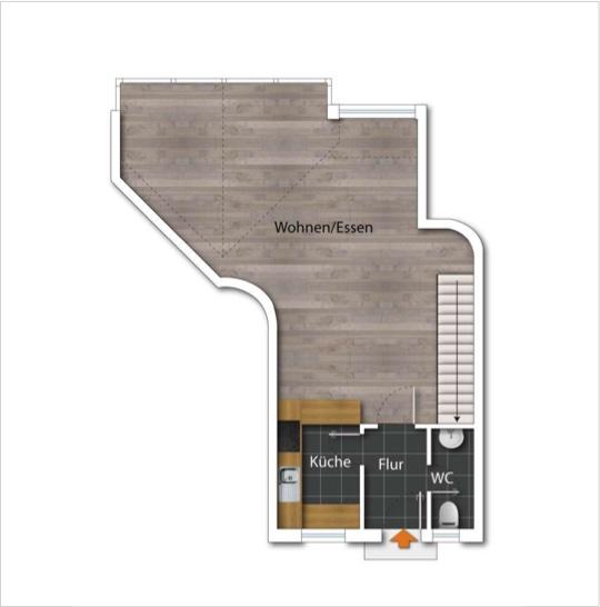 Dachgeschoßwohnung Paderborn Univiertel - 2 Zimmer, 93 m&sup2;, 980&euro; | Angebot:26552447