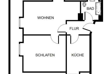Wohnung Gelsenkirchen Scholven - 2 Zimmer, 39 m&sup2;, 299&euro; | Angebot:26149885