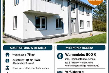 Wohnung Maßbach - 3 Zimmer, 75 m&sup2;, 800&euro; | Angebot:26585549