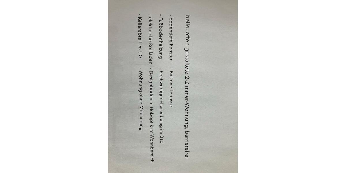 Erdgeschoßwohnung Walldürn - 2 Zimmer, 55 m&sup2;, 800&euro; | Angebot:26020903