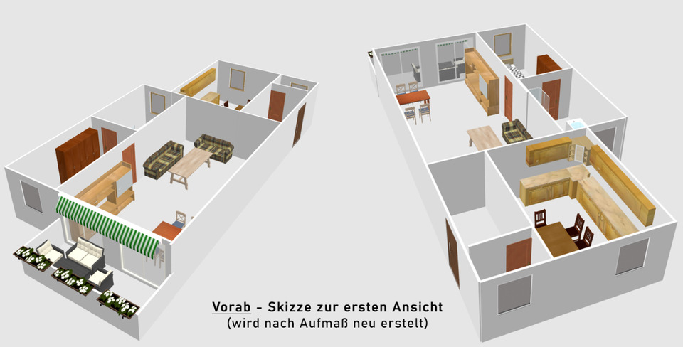 2,5-Zi. Wohnung, Gäste-WC Balkon, gr. EBK, 2. OG DU-Großenbaum 2.5 zimmer