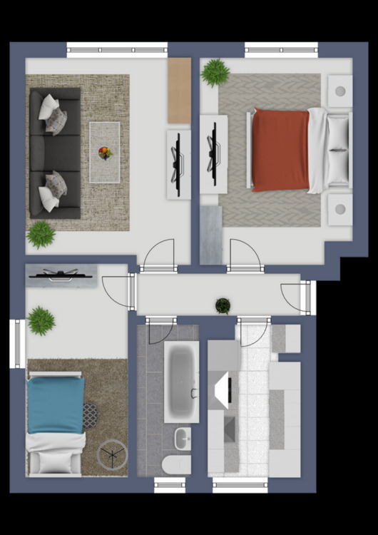 Erstbezug nach Sabnierung in der Nordstr. 11 zimmer