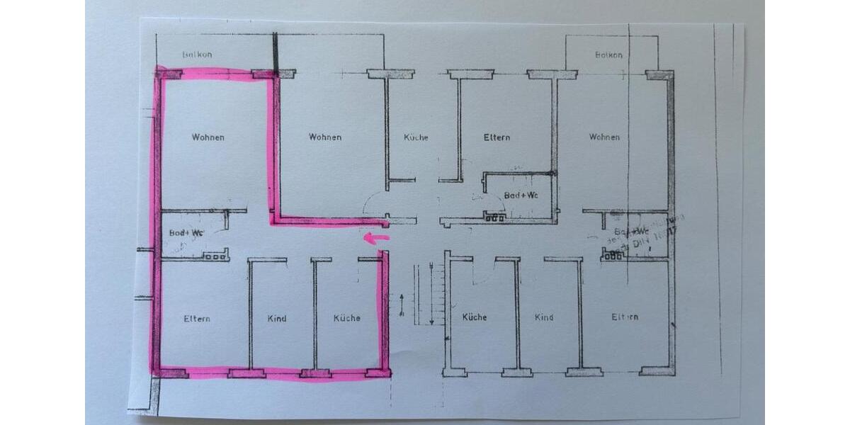 Etagenwohnung Lingen (Ems) Damaschke - 3 Zimmer, 70 m&sup2;, 650&euro; | Angebot:26490728