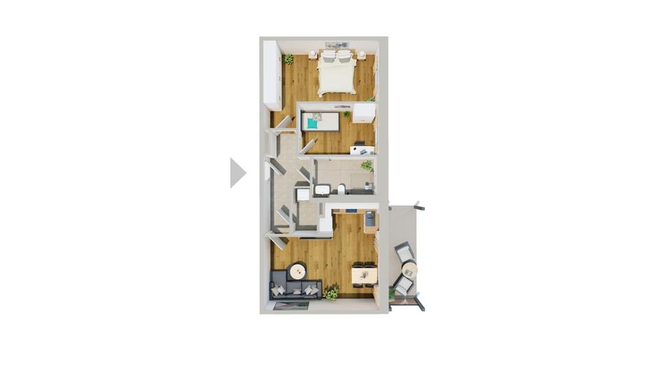 Etagenwohnung Abensberg - 3 Zimmer, 74 m&sup2;, 1.025&euro; | Angebot:22942814