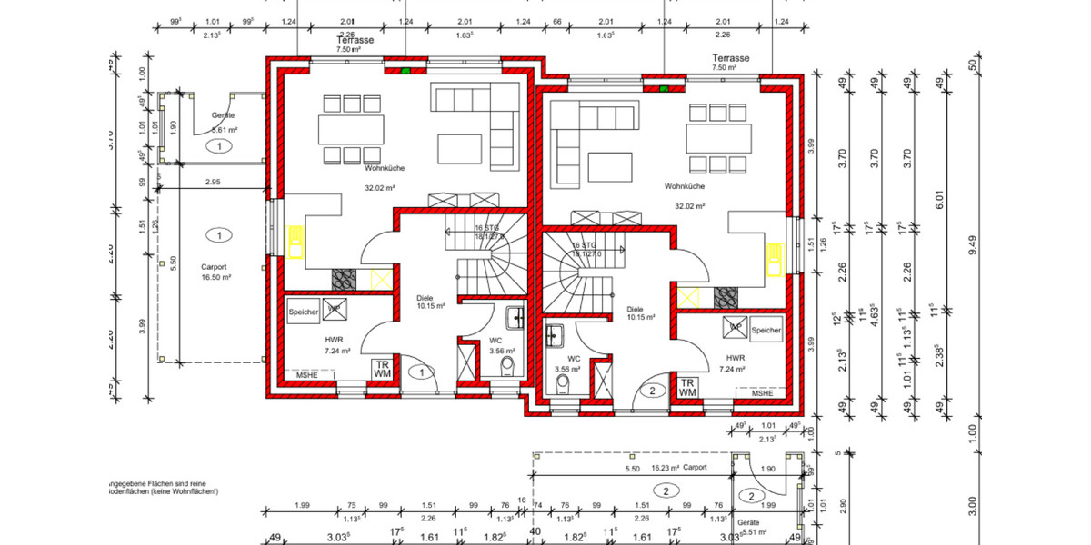 Etagenwohnung Haselünne - 4 Zimmer, 100 m&sup2;, 880&euro; | Angebot:24857479