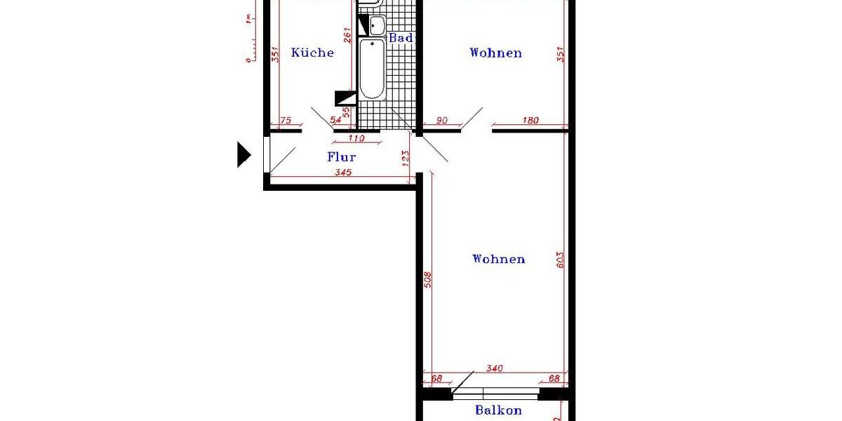 Etagenwohnung Thale - 2 Zimmer, 51 m&sup2;, 341&euro; | Angebot:24017765