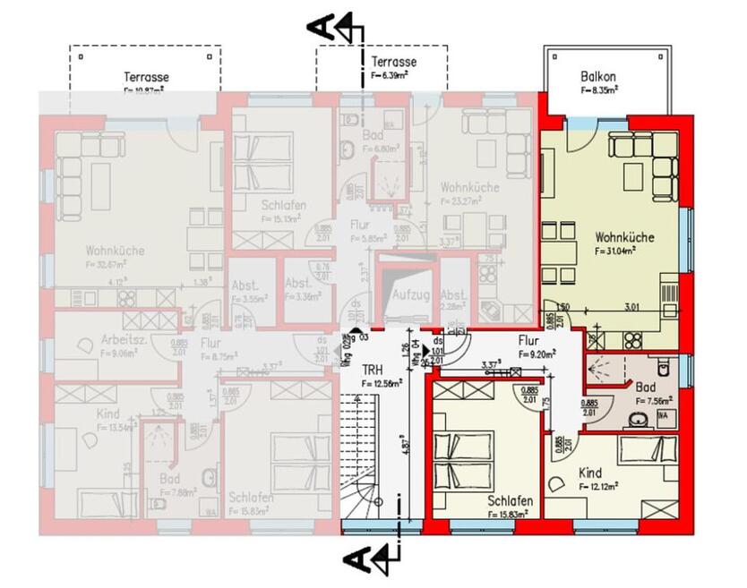 NeubauWohnung (79 qm) in Melle-Gesmold (inkl. Stellplatz und EBK)