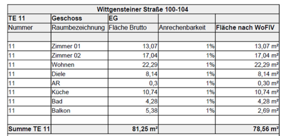 Erdgeschoßwohnung Siegen - 3 Zimmer, 79 m&sup2;, 650&euro; | Angebot:25378986