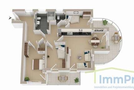 Wohnung Ebhausen - 4.5 Zimmer, 107 m&sup2;, 1.260&euro; | Angebot:27076440