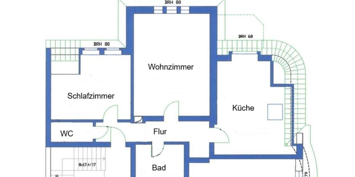 Dachgeschoßwohnung Forst (Lausitz) - 2 Zimmer, 85 m&sup2;, 587&euro; | Angebot:24853867