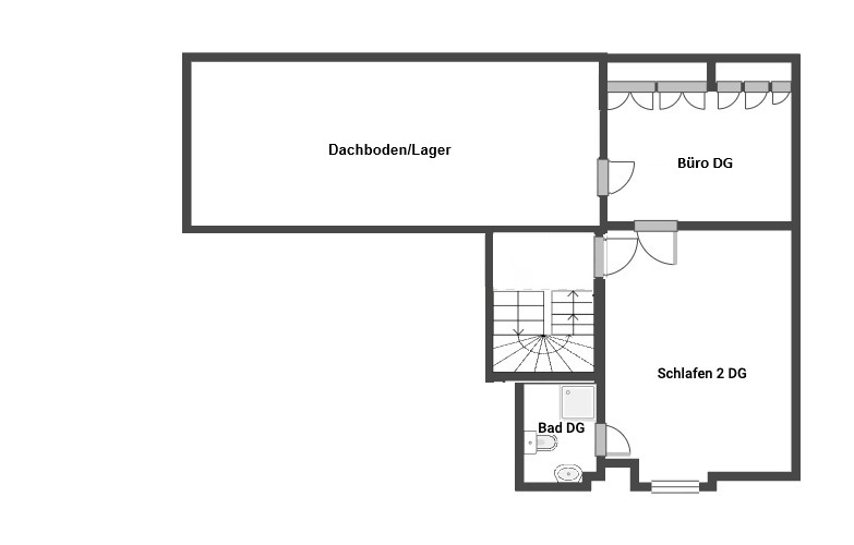 Moderne 4 Zi Maisonette mit 2 Schlafräumen mitten in Hornau