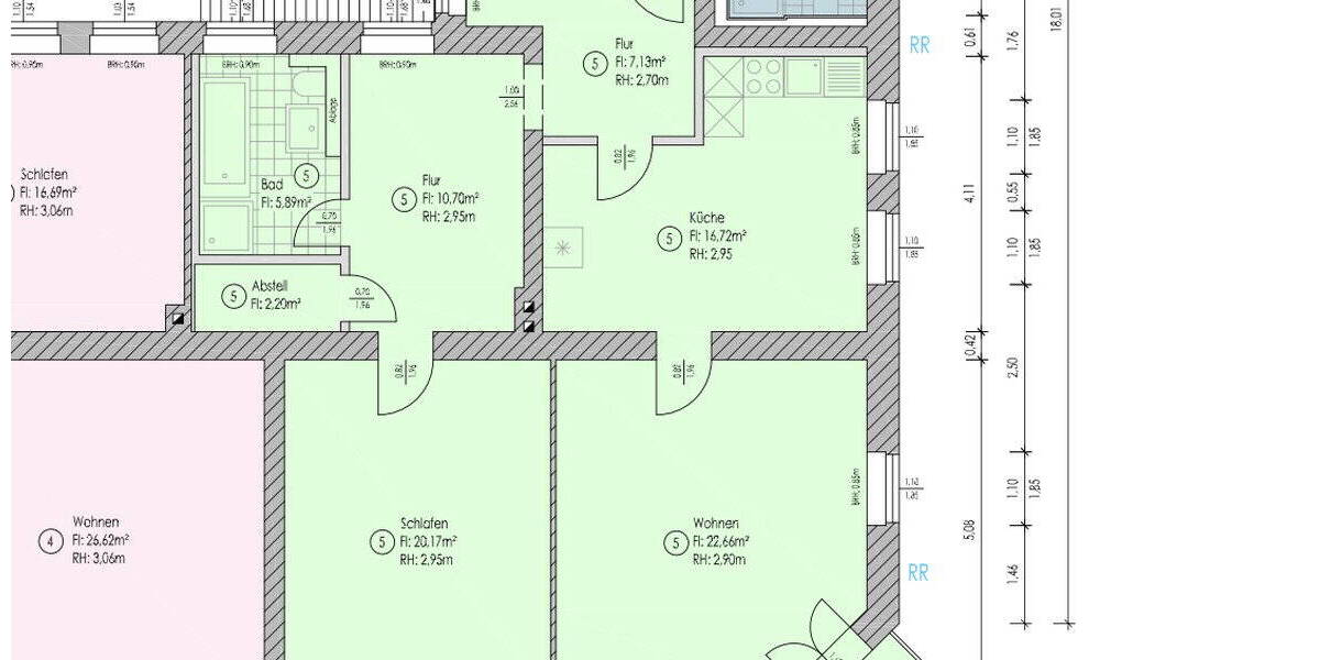 Etagenwohnung Biesenthal - 4 Zimmer, 86 m&sup2;, 1.100&euro; | Angebot:26740898