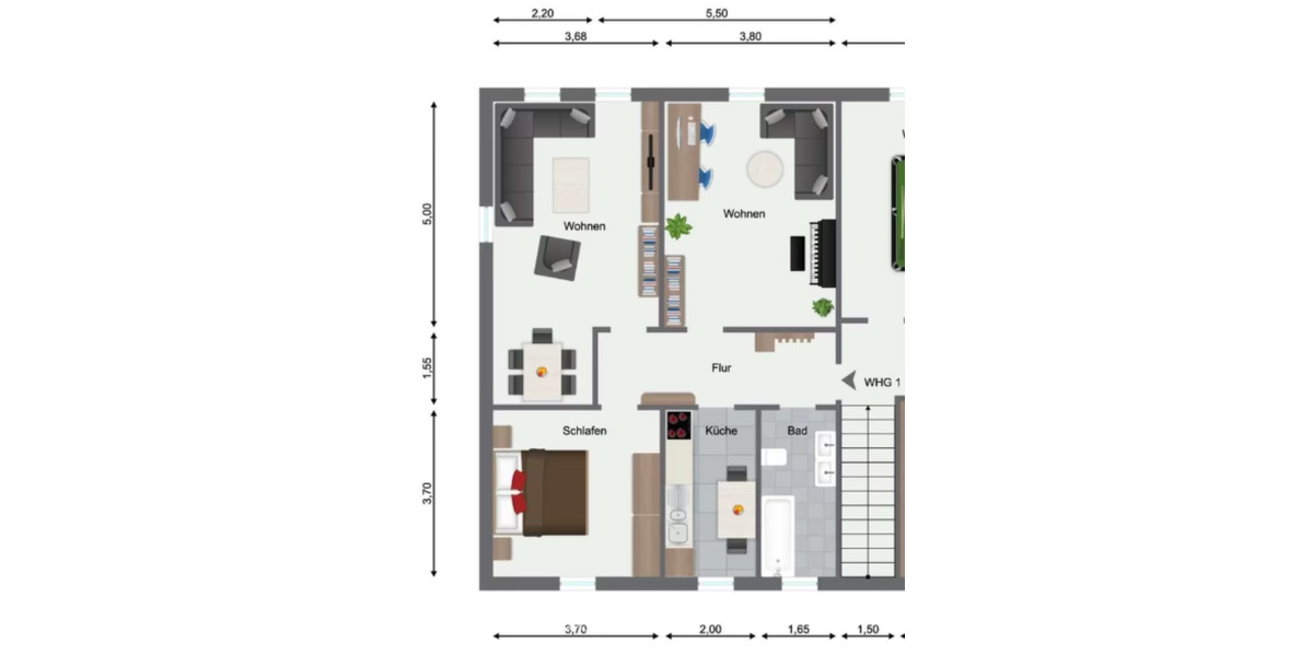 Dachgeschoßwohnung Suderburg - 3 Zimmer, 80 m&sup2;, 500&euro; | Angebot:25871550