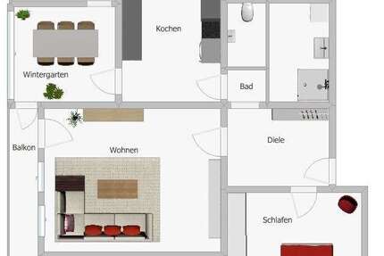 Wohnung Bodenkirchen - 3 Zimmer, 77 m&sup2;, 700&euro; | Angebot:27682964