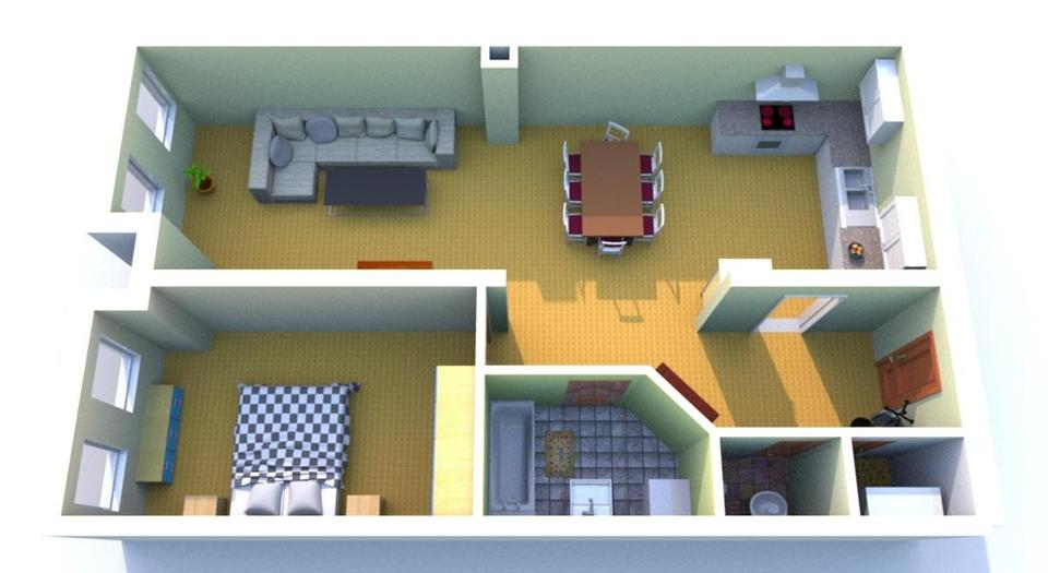 Etagenwohnung Bechhofen - 2 Zimmer, 70 m&sup2;, 450&euro; | Angebot:26035371