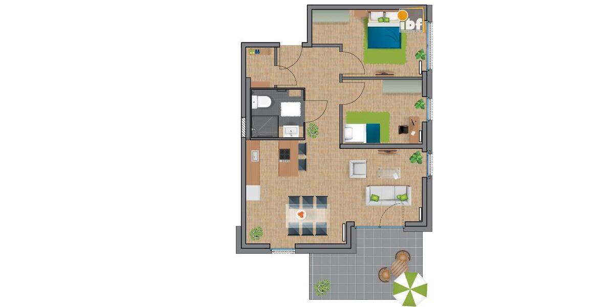 Erdgeschoßwohnung Alsdorf - 3 Zimmer, 81 m&sup2;, 1.012&euro; | Angebot:24989444