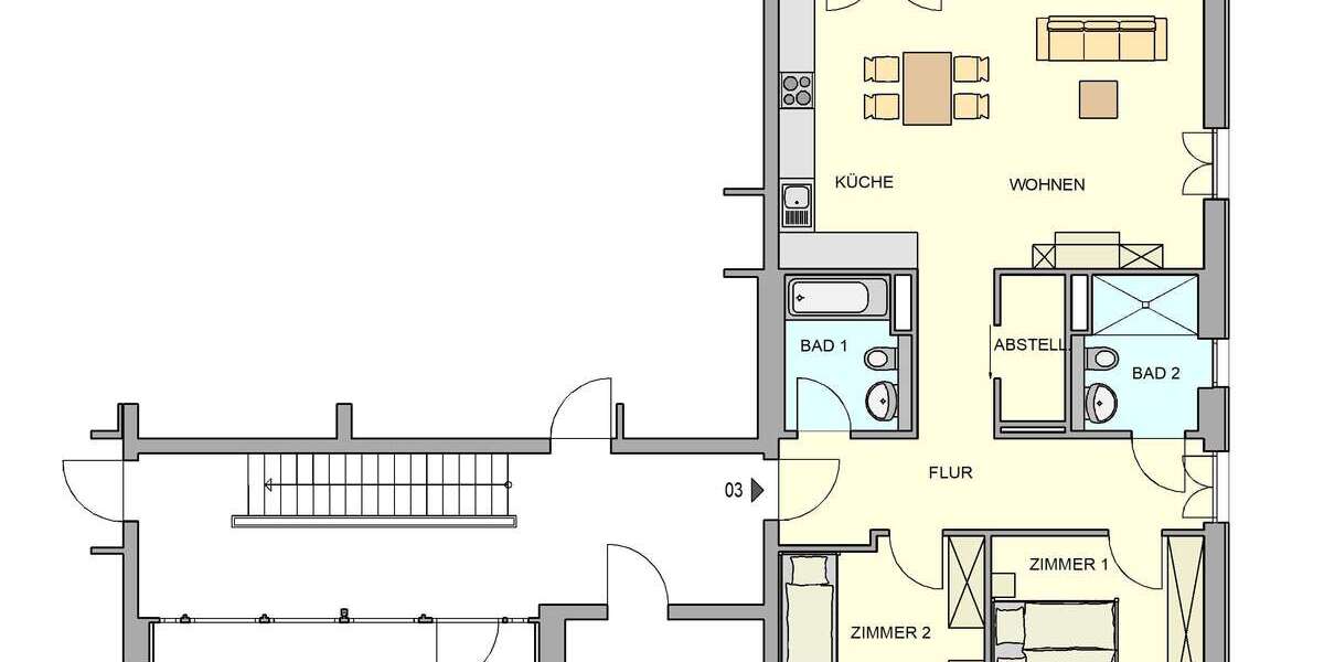 Etagenwohnung Weinböhla - 3 Zimmer, 90 m&sup2;, 1.080&euro; | Angebot:25451152