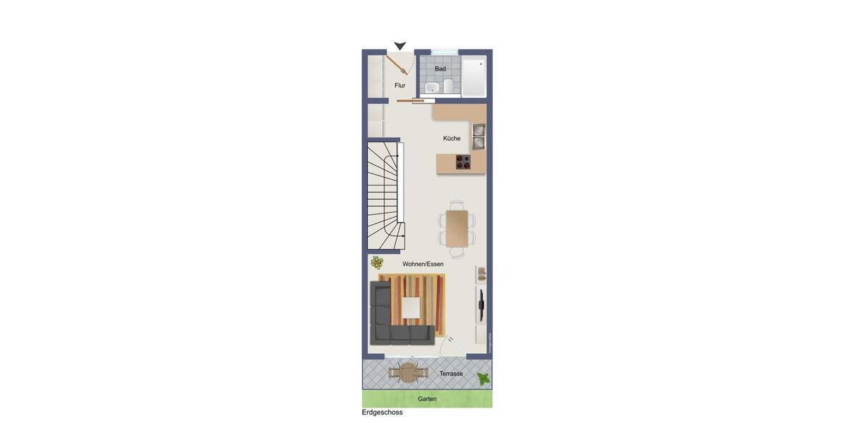 Reihenhaus München Allach-Untermenzing - 4 Zimmer, 110 m&sup2;, 2.800&euro; | Angebot:26624124