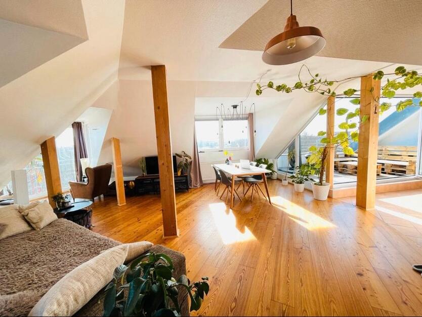 Helle Dachgeschoßwohnung mit großer Dachterrasse am Wöhrder See