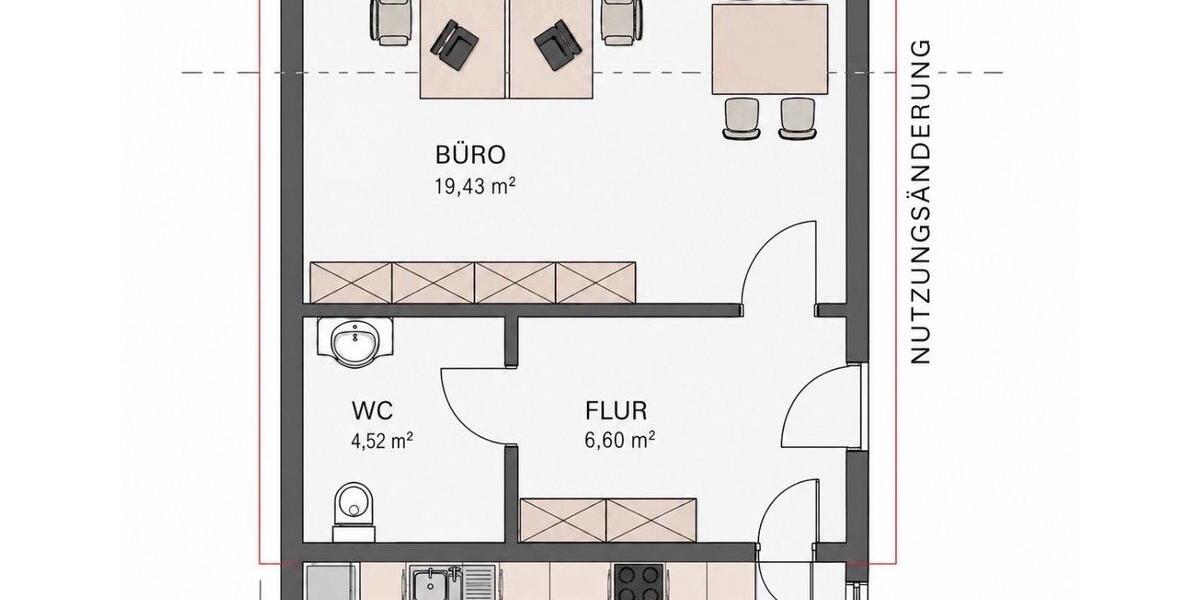 Erdgeschoßwohnung Flörsheim am Main - 1 Zimmer, 45 m&sup2;, 600&euro; | Angebot:26699249
