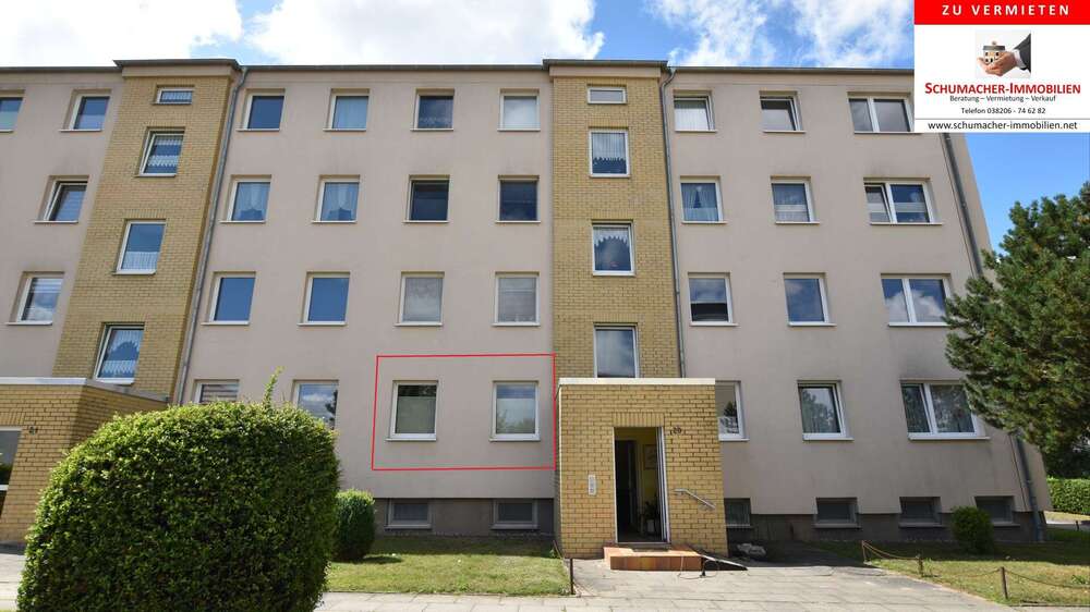 Etagenwohnung Grimmen - 3 Zimmer, 63 m&sup2;, 570&euro; | Angebot:27144201