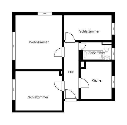 Schöne, geräumige 3-Zimmer Wohnung mit Balkon!!