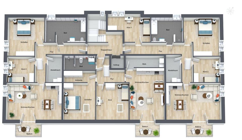 Etagenwohnung Bispingen - 4 Zimmer, 110 m&sup2;, 1.320&euro; | Angebot:24646136