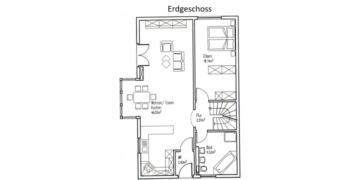 Doppelhaushälfte Tamm - 4.5 Zimmer, 146 m&sup2;, 2.200&euro; | Angebot:24690524