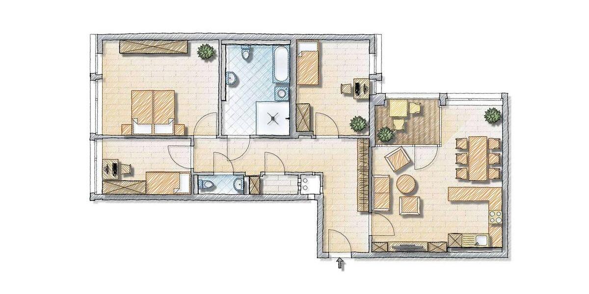 Etagenwohnung Nürnberg Erlenstegen - 4 Zimmer, 112 m&sup2;, 1.838&euro; | Angebot:24572774