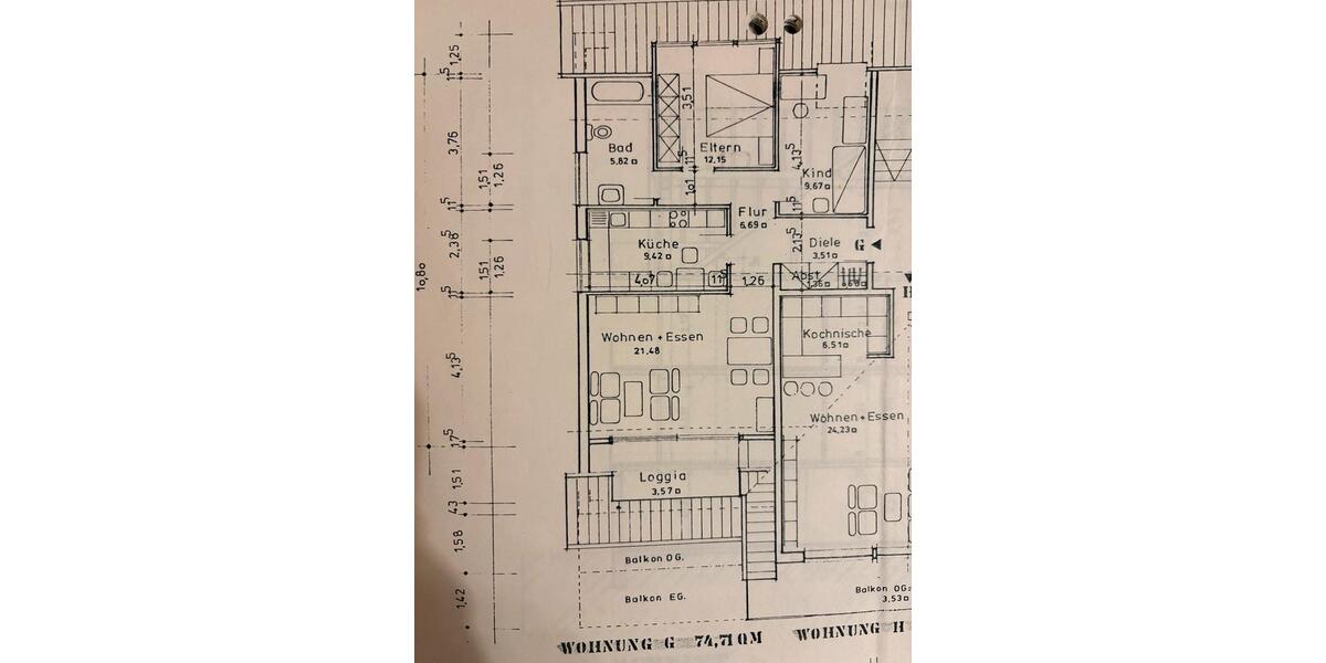 Dachgeschoßwohnung Lemgo - 2 Zimmer, 75 m&sup2;, 830&euro; | Angebot:25217926