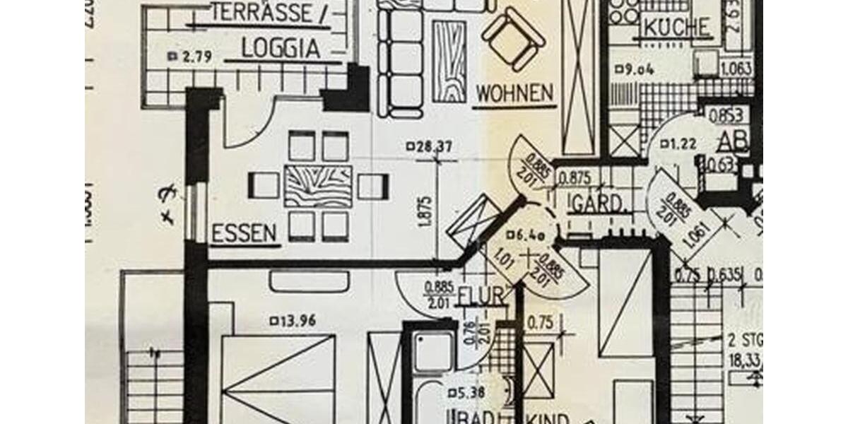 Erdgeschoßwohnung Fürstenau - 3 Zimmer, 77 m&sup2;, 579&euro; | Angebot:26349675
