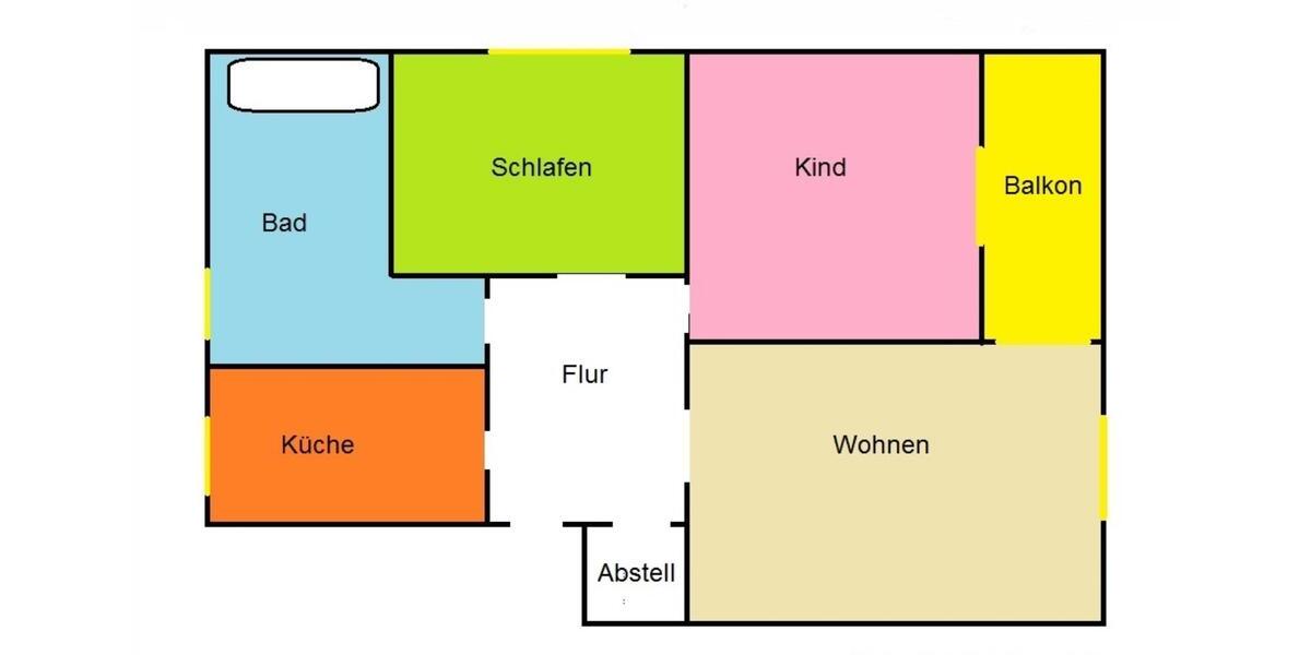 Hochparterre Eisfeld - 3 Zimmer, 71 m&sup2;, 545&euro; | Angebot:25854927