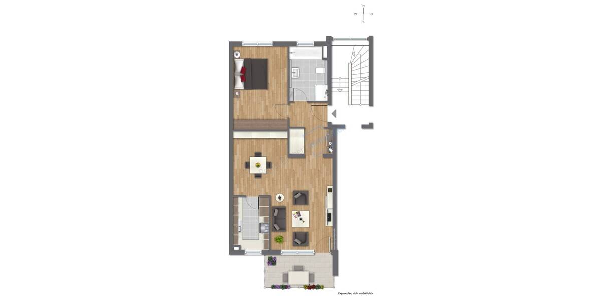 Etagenwohnung Griesheim - 2 Zimmer, 69 m&sup2;, 995&euro; | Angebot:26672276