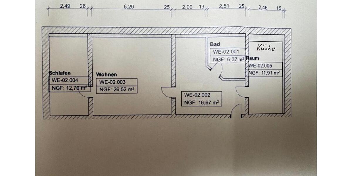 Etagenwohnung Brüel - 2 Zimmer, 74 m&sup2;, 445&euro; | Angebot:25590390
