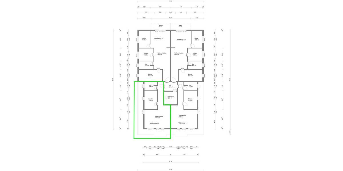 Etagenwohnung Bad Doberan - 2 Zimmer, 79 m&sup2;, 1.240&euro; | Angebot:26105830